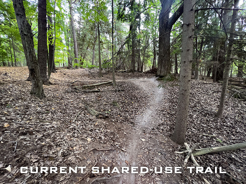 Existing shared-use trails Sheboygan County Cycling Evergreen Park Trail Improvement Plan