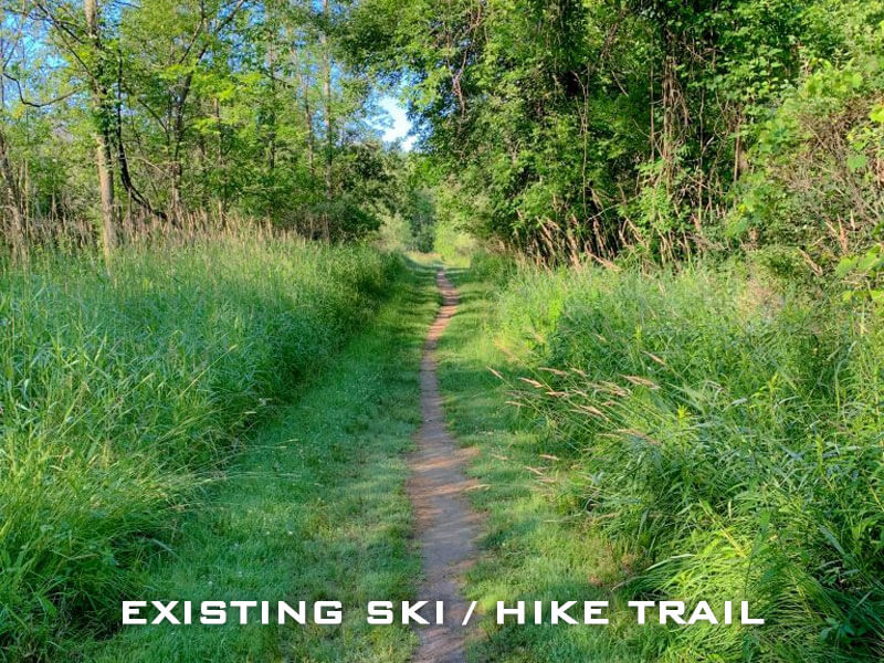 Existing ski / hike trail Sheboygan County Cycling Evergreen Park Trail Improvement Plan